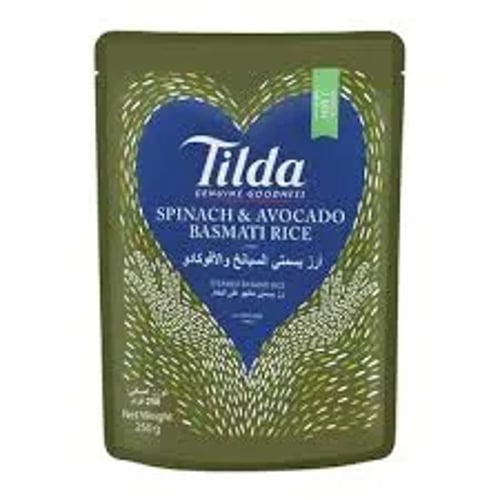 أرز بسمتي تيلدا (Tilda) بالسبانخ والأفوكادو – 250 جرام